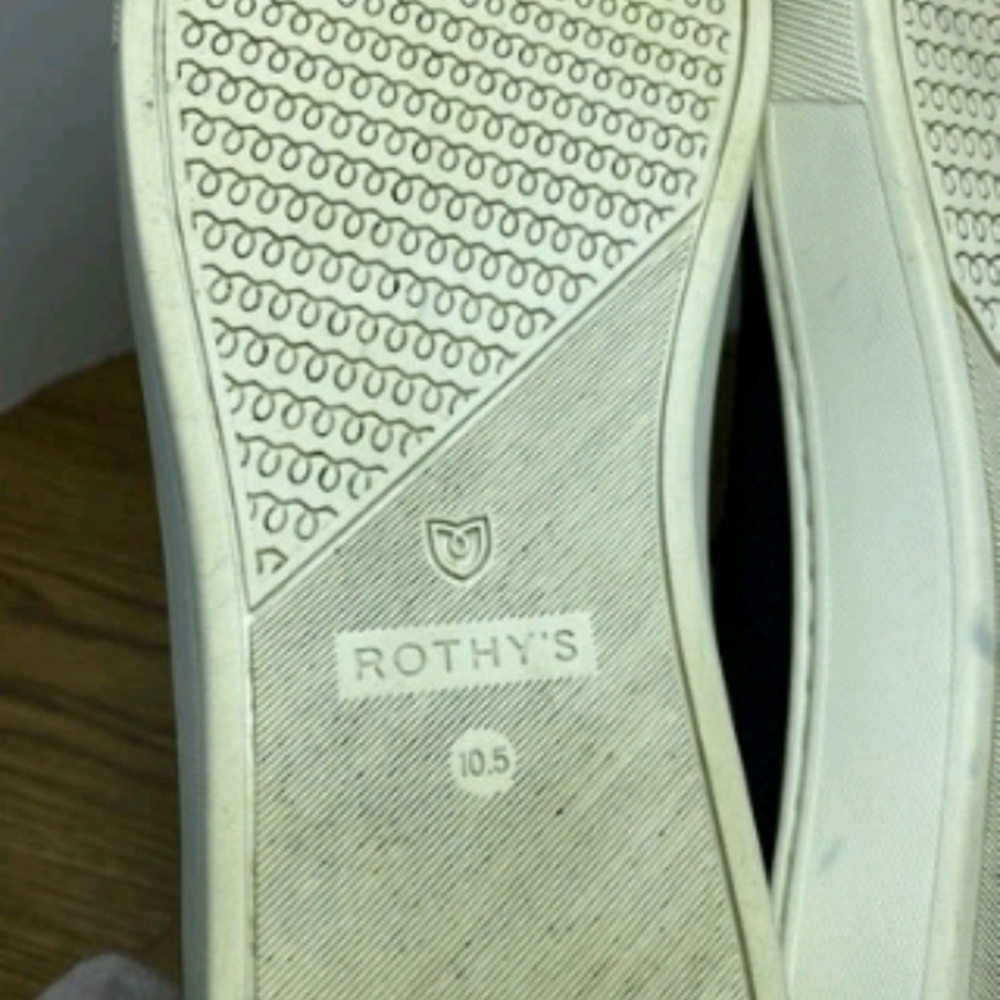 Rothy’s The Chelsea Ankle High Sneakers Slip On Shoes Black Women’s Size 10.5 - Picture 10 of 11